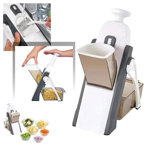 5 in 1 Mandoline Vegetable Cutter & Fruit Dicer – Premium Quality Multi Slicer