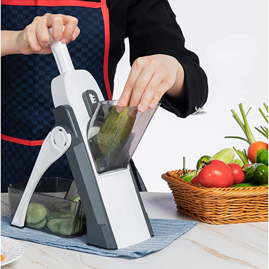 5 in 1 Mandoline Vegetable Cutter & Fruit Dicer – Premium Quality Multi Slicer