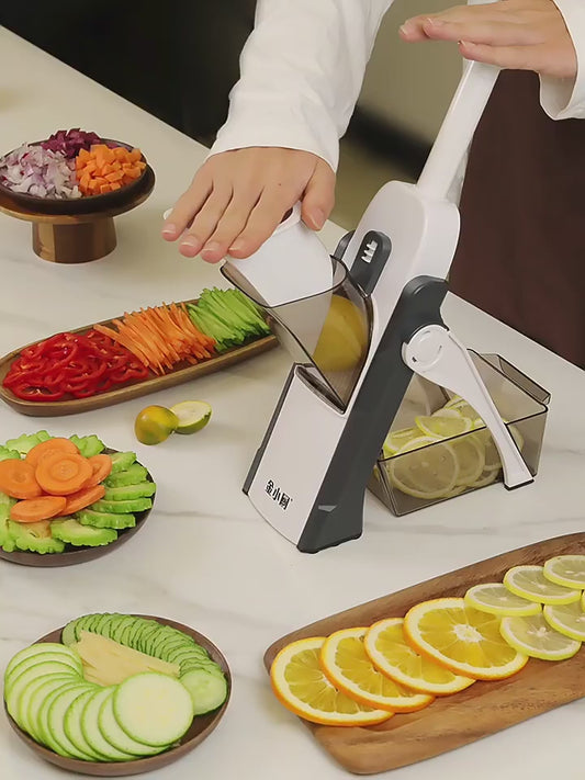 5 in 1 Mandoline Vegetable Cutter & Fruit Dicer – Premium Quality Multi Slicer
