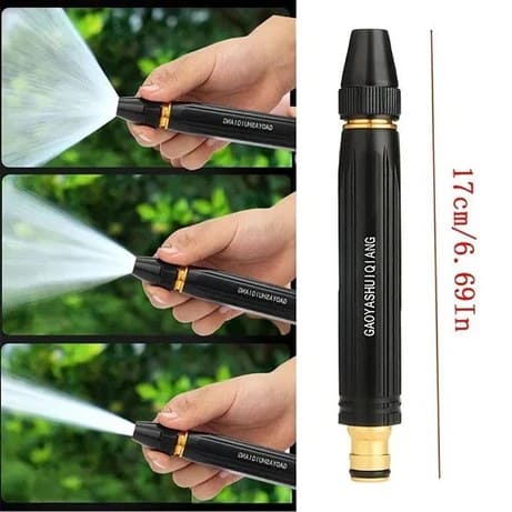 High Pressure Metal Body  Adjustable Nozzle Water Spray Gun | Versatile Tool For Garden & Cleaning