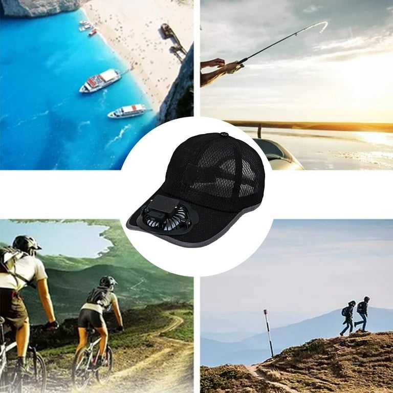 Summer Fan Sunhat – Breathable Mesh Cap with USB Type-C Charging Fan
